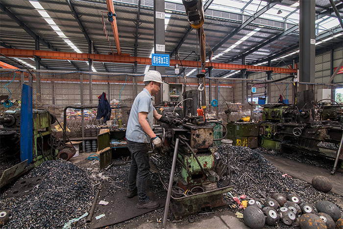 汕头网架配件-螺栓球加工车间